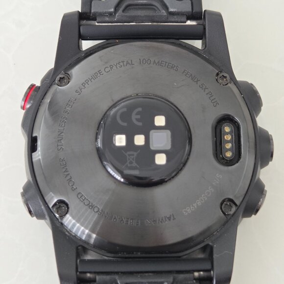 Garmin Fenix 5x Plus Sapphire GPS Watch - Bike Garmin Fenix 5X Plus Sapphire Crystal 51mm Black GPS Smartwatch Fitness Watch